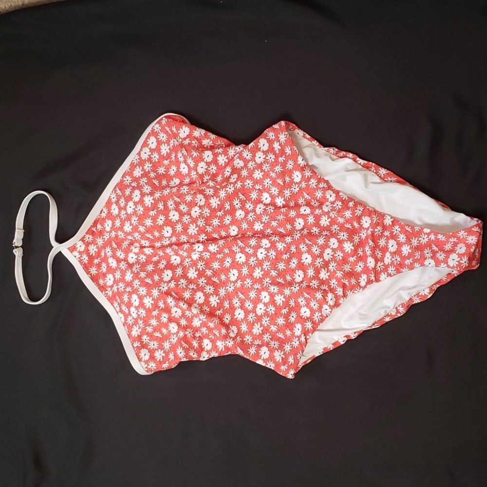 Dippin' Daisy's NWT one piece orange floral bathing suit